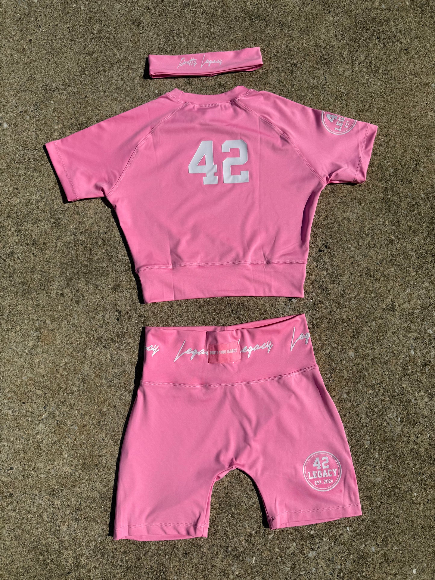 Pink Women’s Short Set