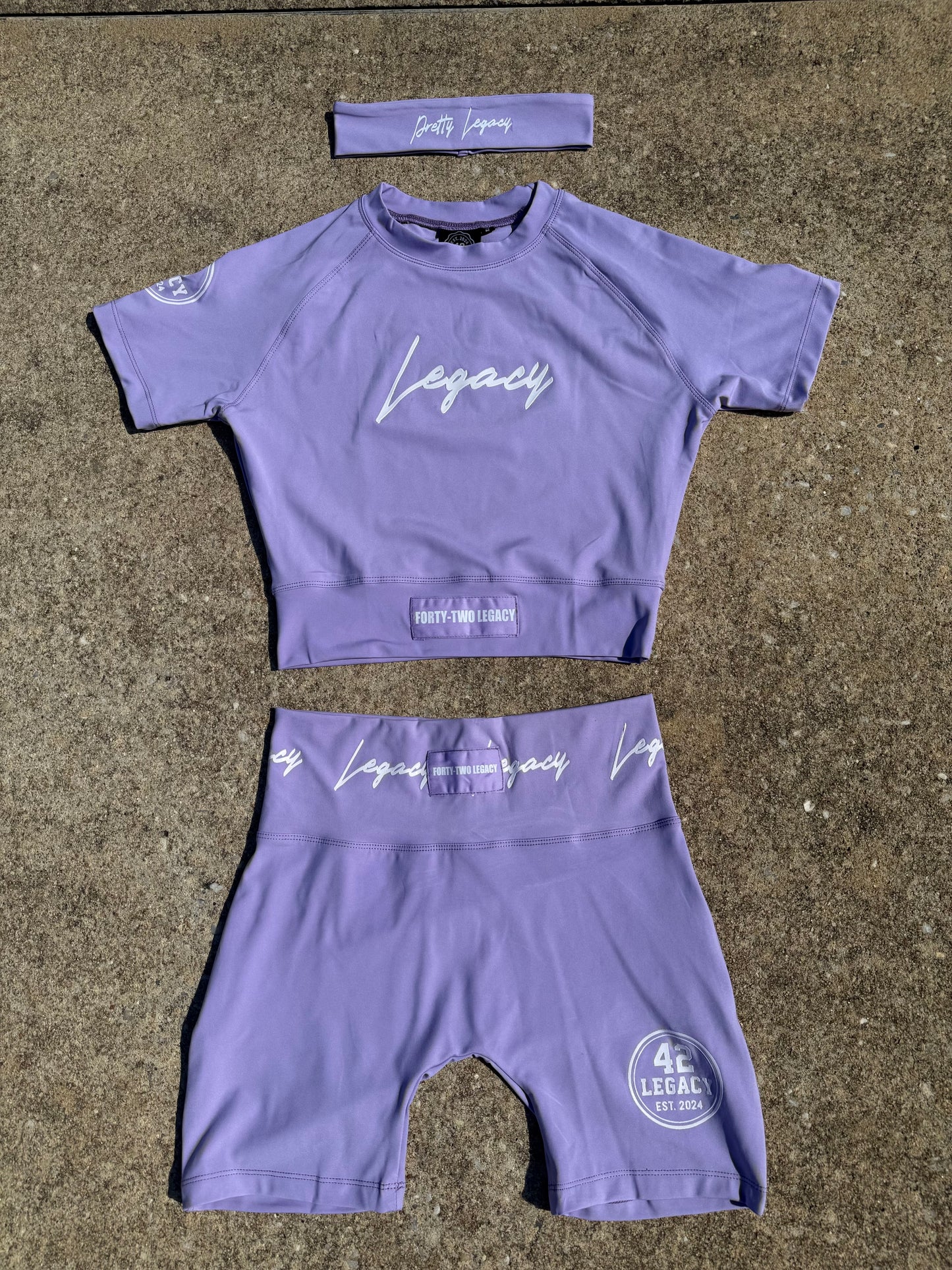 Purple Women’s Short Set