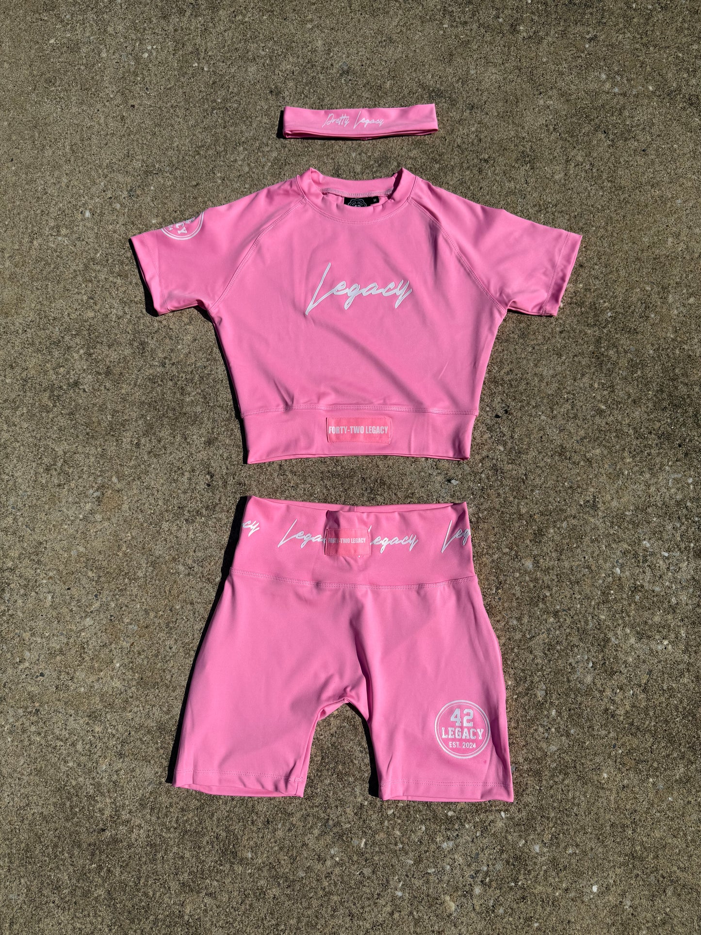 Pink Women’s Short Set