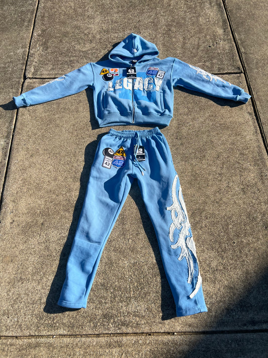 Sky Blue Sweatsuit