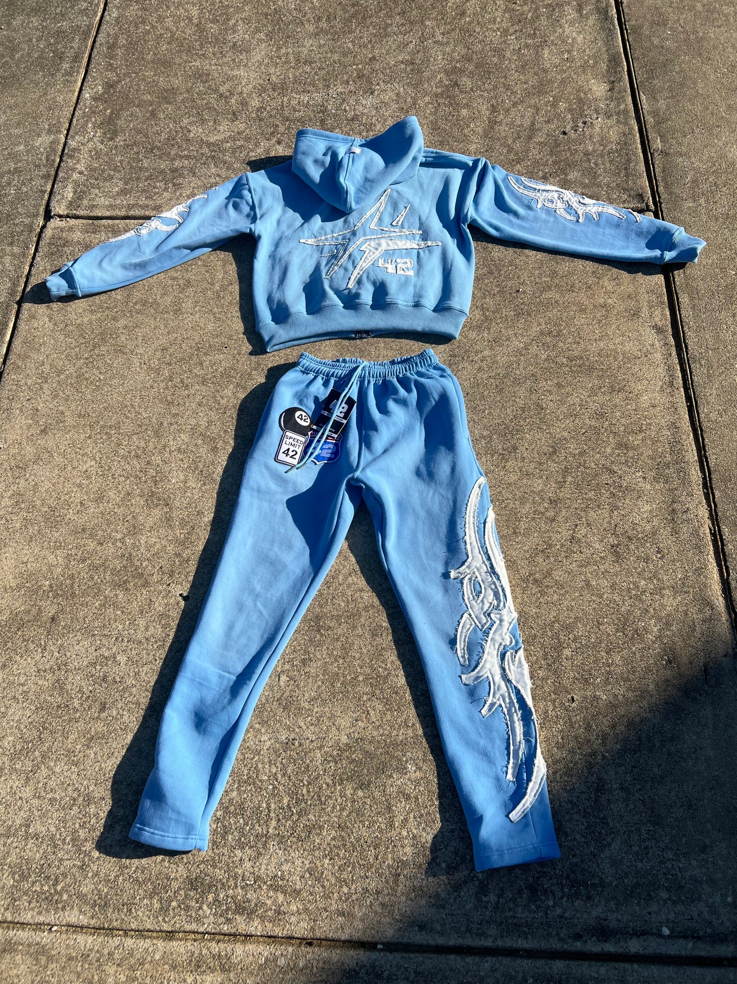 Sky Blue Sweatsuit