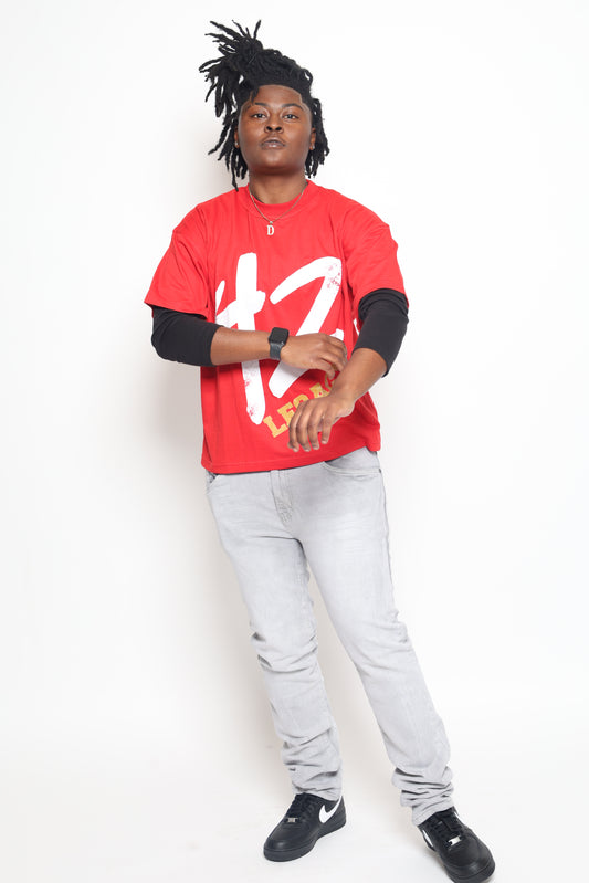 Red Oversized Tee